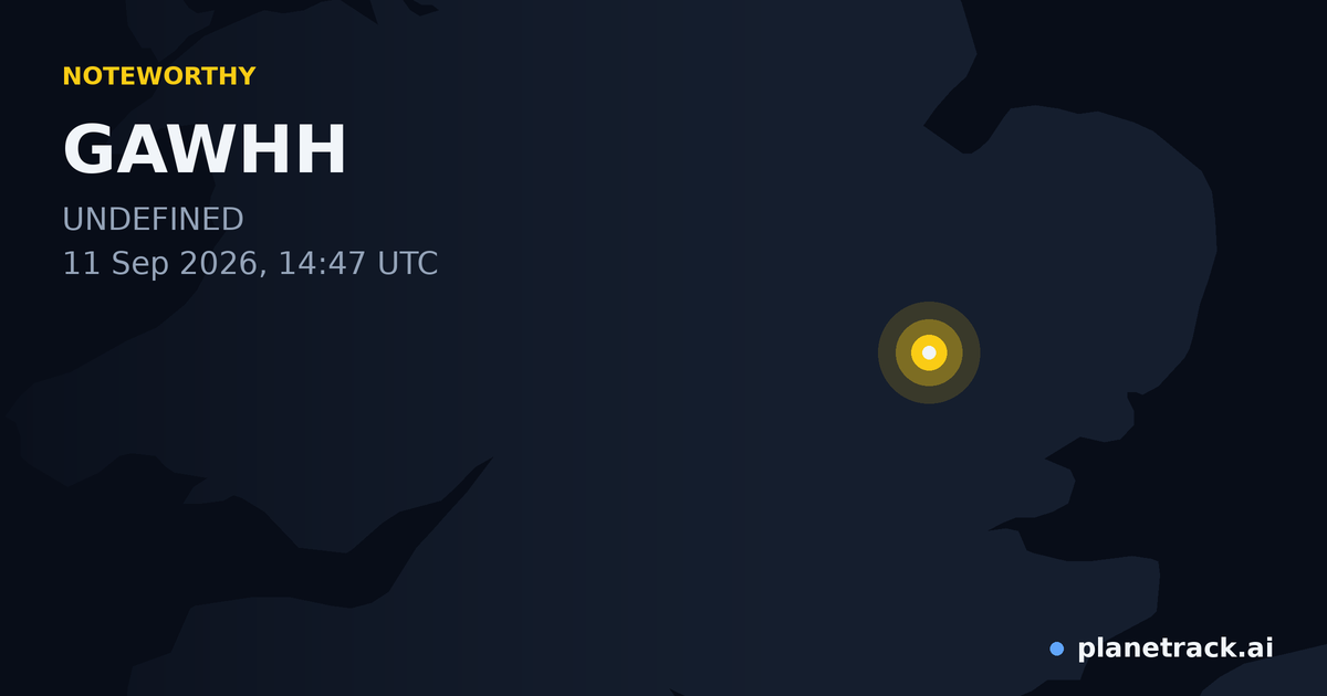 Map of where GAWHH's special aircraft happened