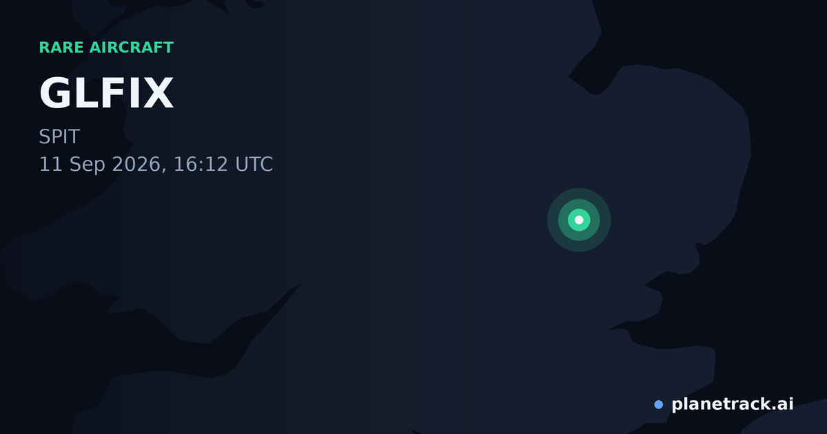 Map of where GLFIX's rare aircraft happened