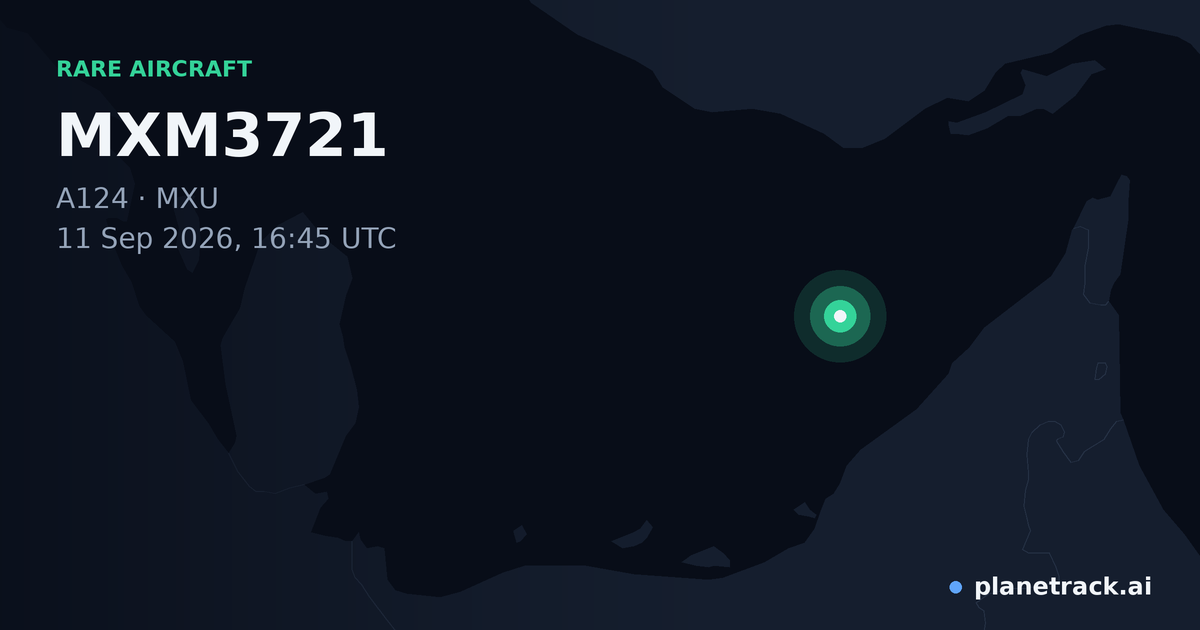 Map of where MXM3721's rare aircraft happened