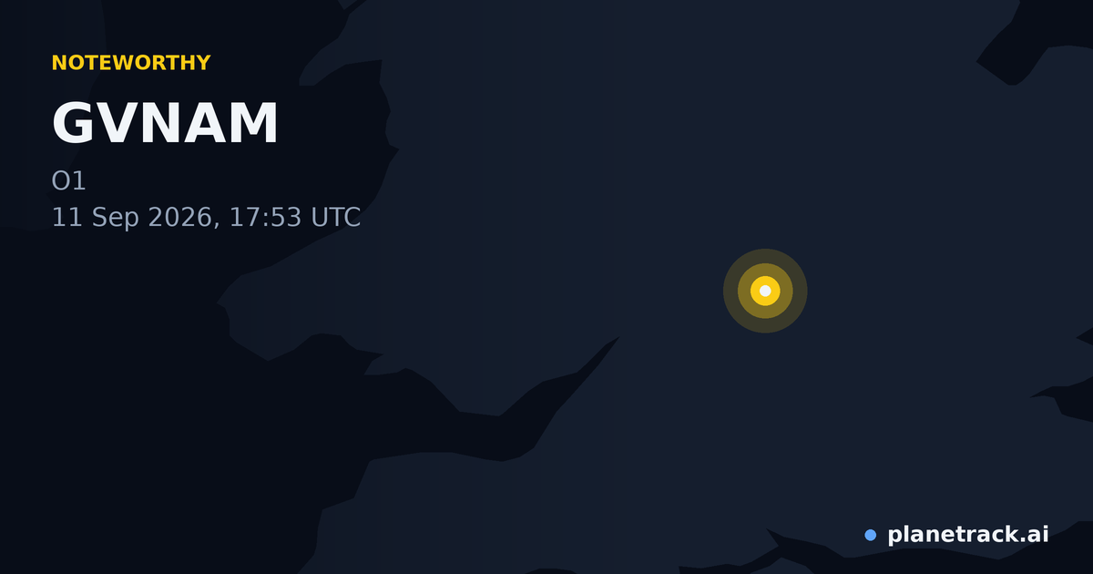 Map of where GVNAM's special aircraft happened