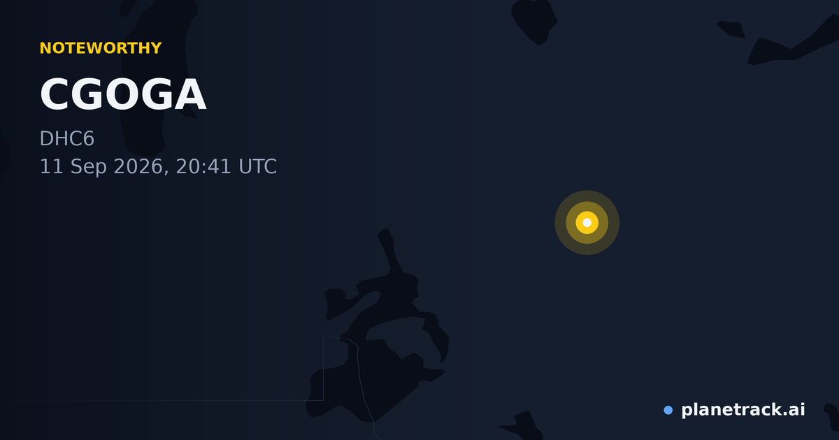 Map of where CGOGA's special aircraft happened