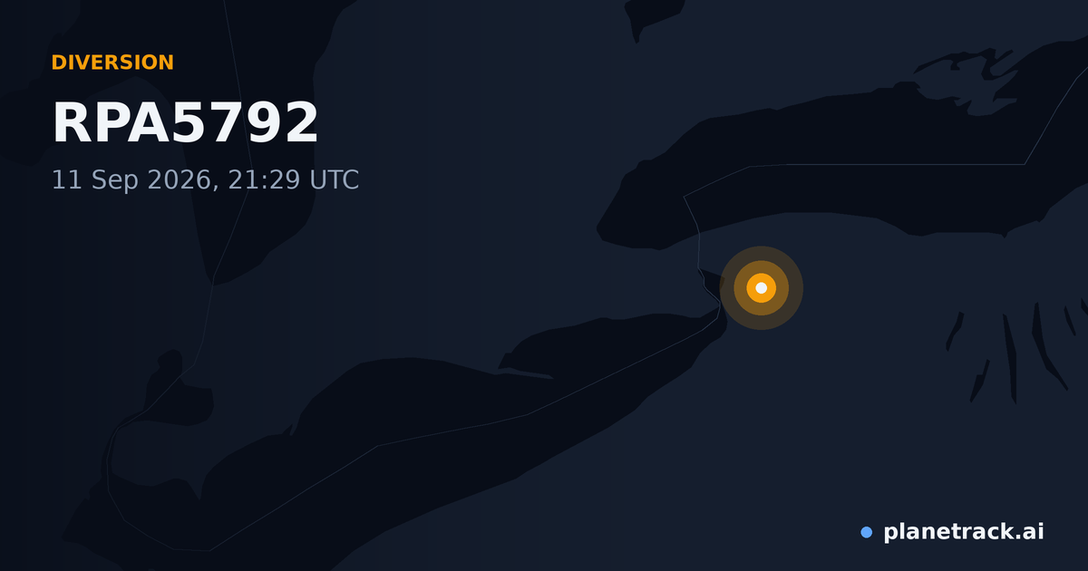 Map of where RPA5792's diversion happened