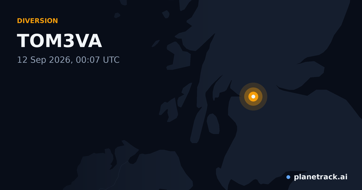 Map of where TOM3VA's diversion happened