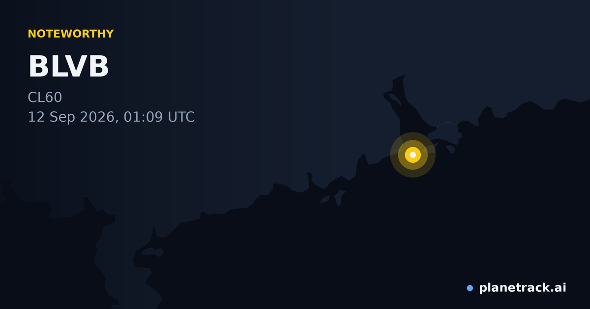 Map of where BLVB's special aircraft happened