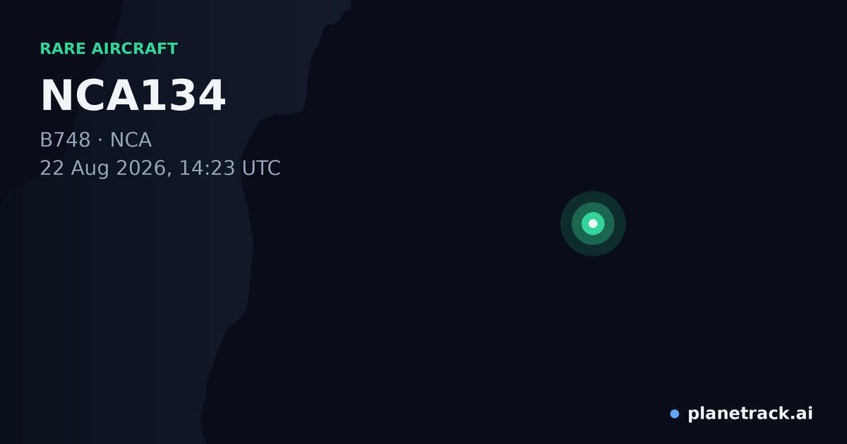 Map of where NCA134's rare aircraft happened
