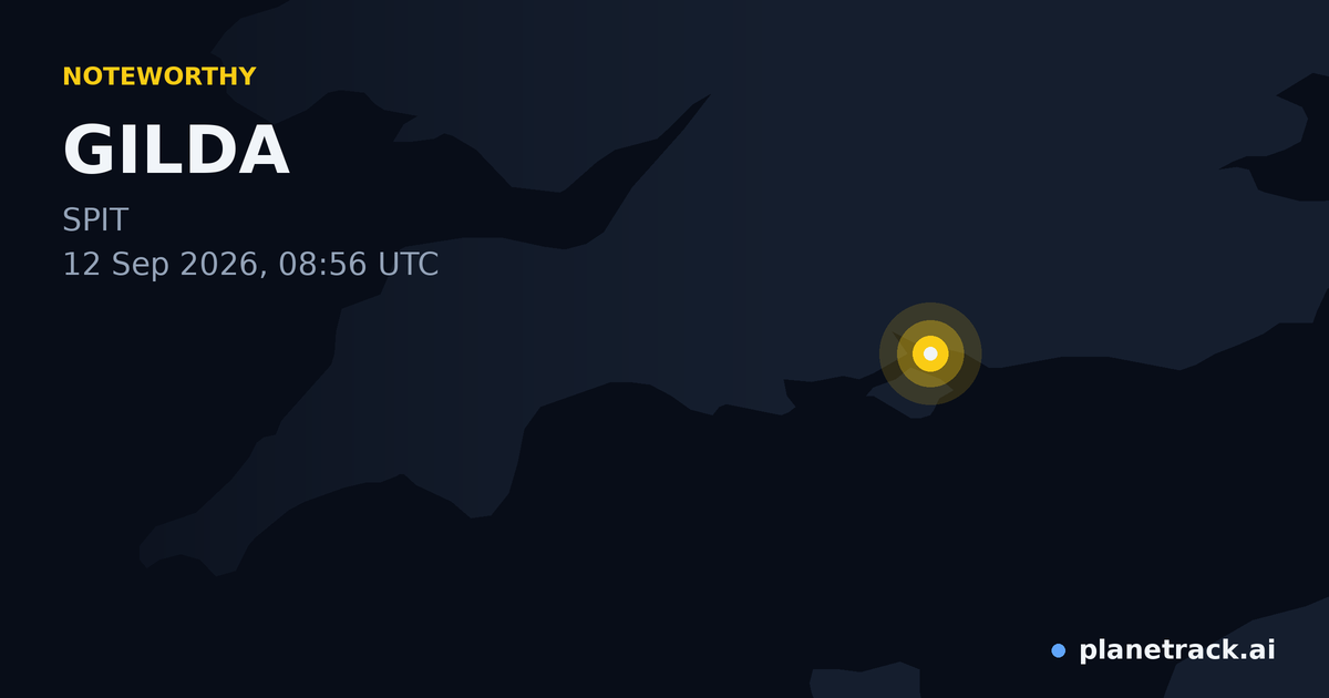 Map of where GILDA's special aircraft happened