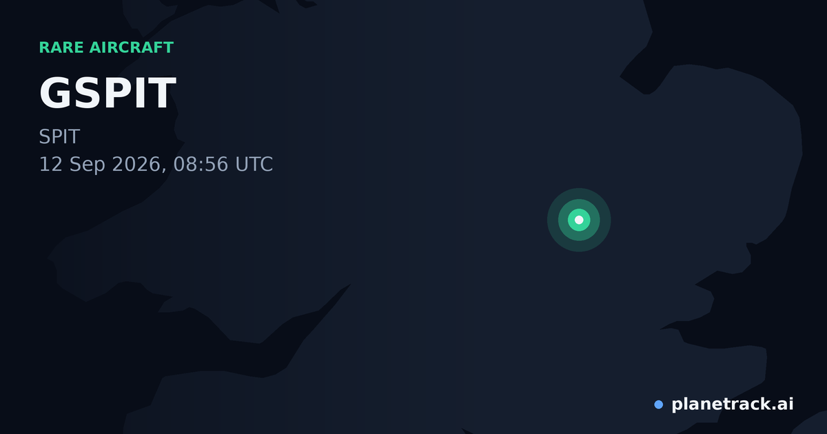 Map of where GSPIT's rare aircraft happened