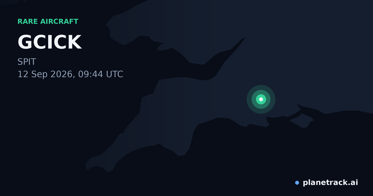 Map of where GCICK's rare aircraft happened