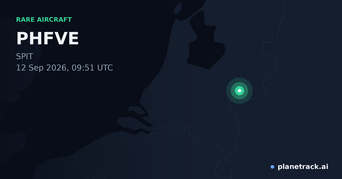 Map of where PHFVE's rare aircraft happened