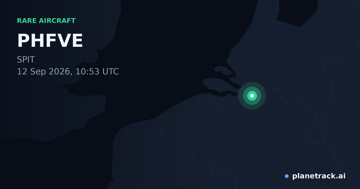 Map of where PHFVE's rare aircraft happened