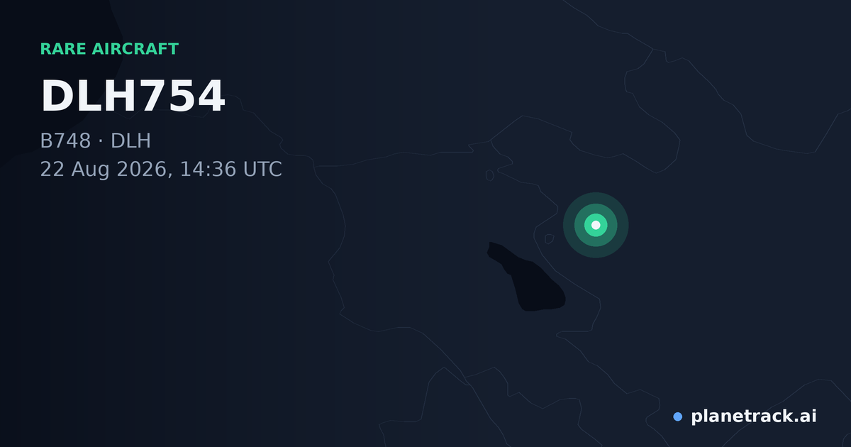 Map of where DLH754's rare aircraft happened