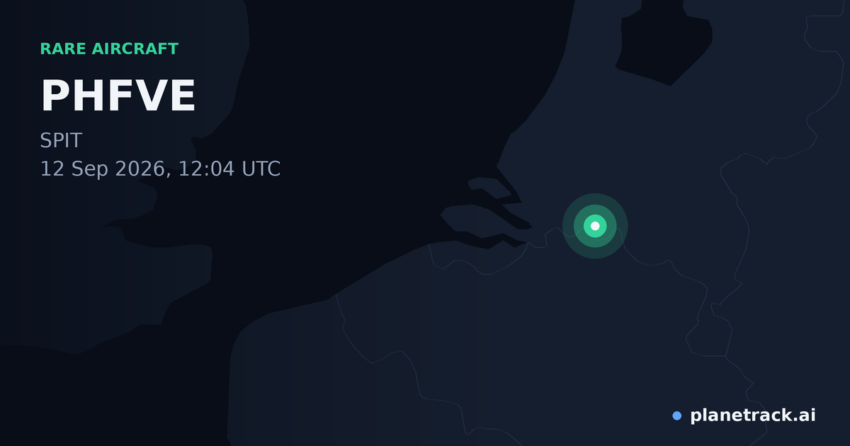 Map of where PHFVE's rare aircraft happened