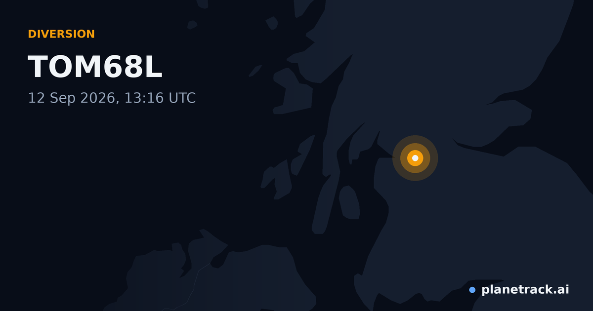 Map of where TOM68L's diversion happened