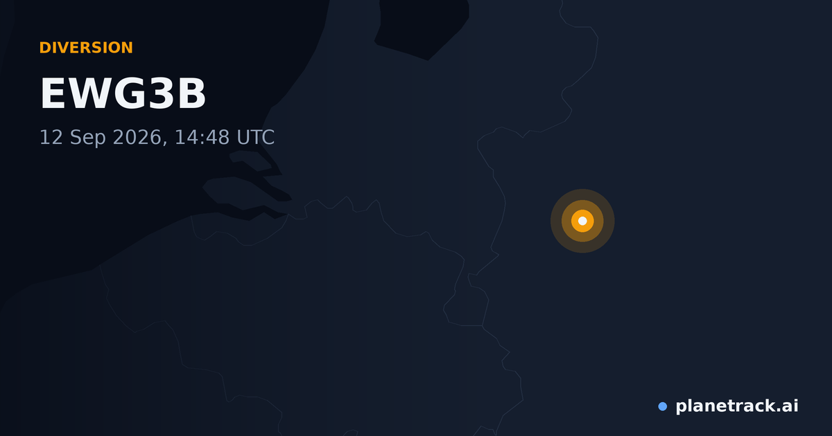 Map of where EWG3B's diversion happened