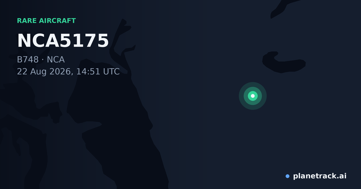 Map of where NCA5175's rare aircraft happened