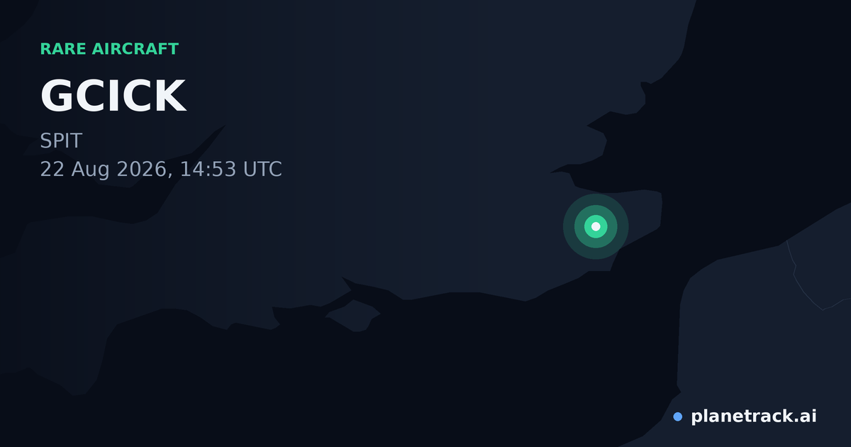Map of where GCICK's rare aircraft happened