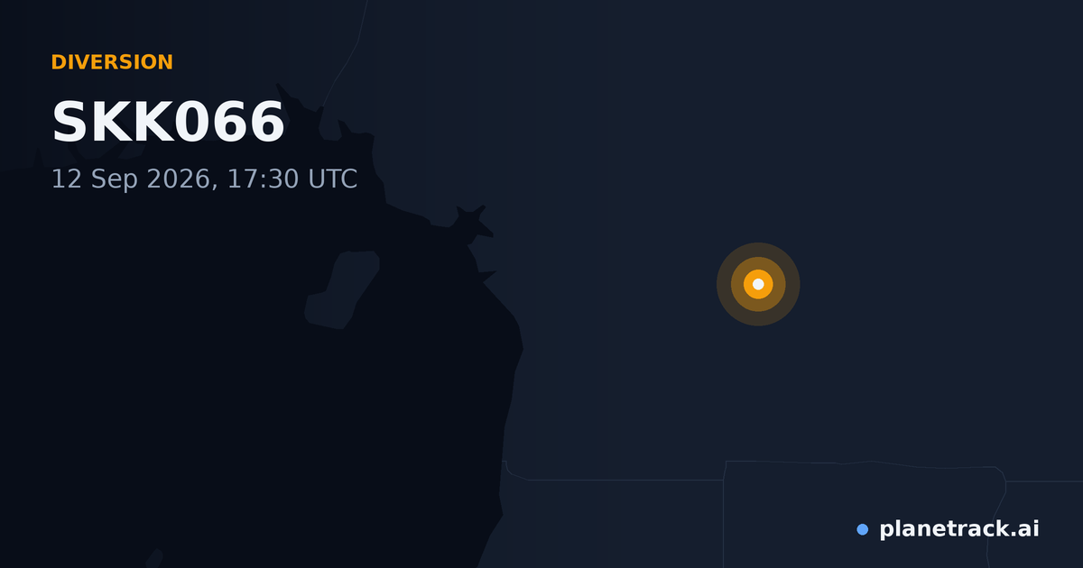 Map of where SKK066's diversion happened