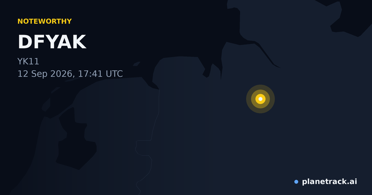 Map of where DFYAK's special aircraft happened