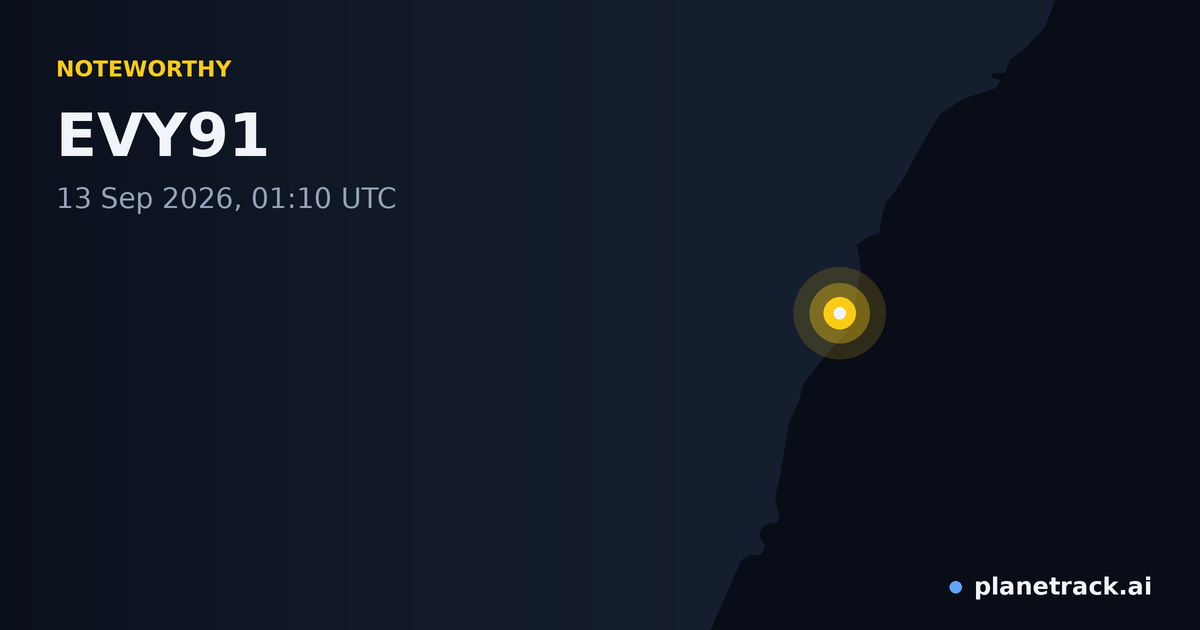 Map of where EVY91's special aircraft happened