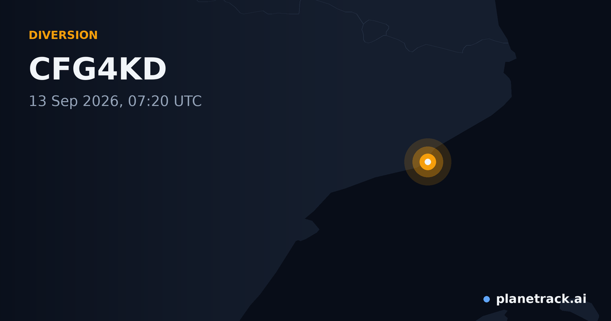 Map of where CFG4KD's diversion happened