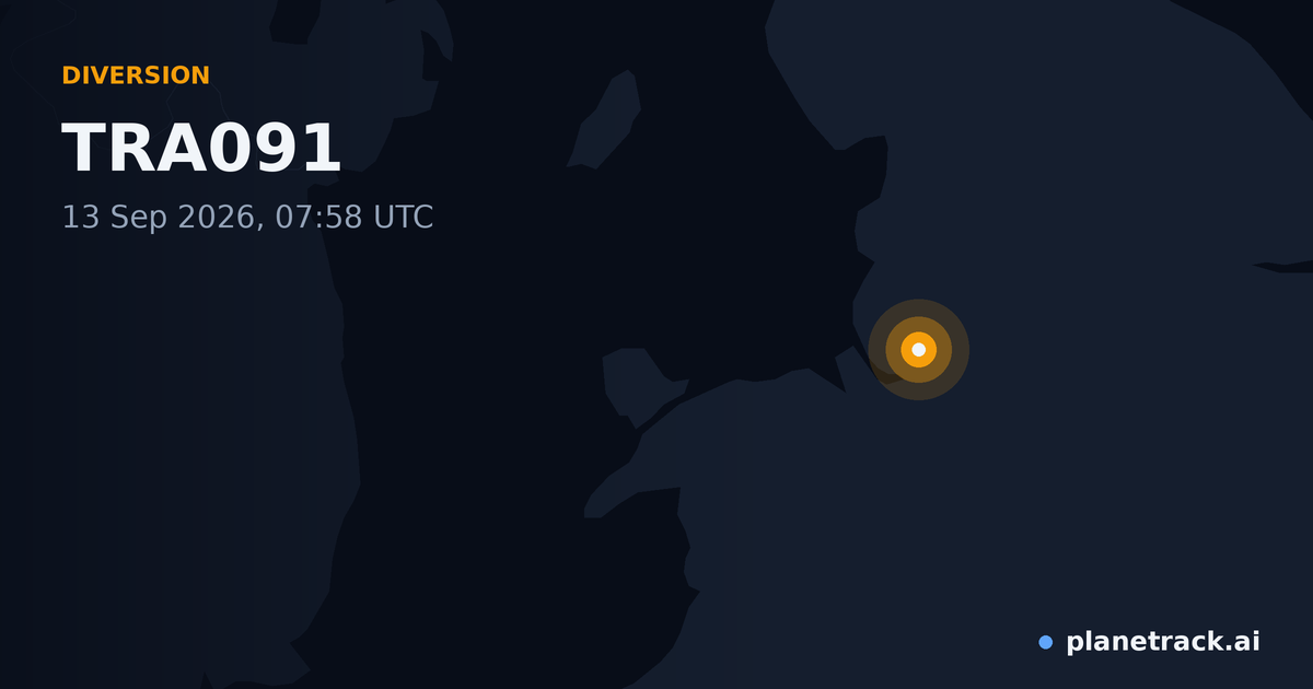 Map of where TRA091's diversion happened