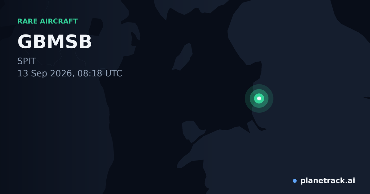 Map of where GBMSB's rare aircraft happened