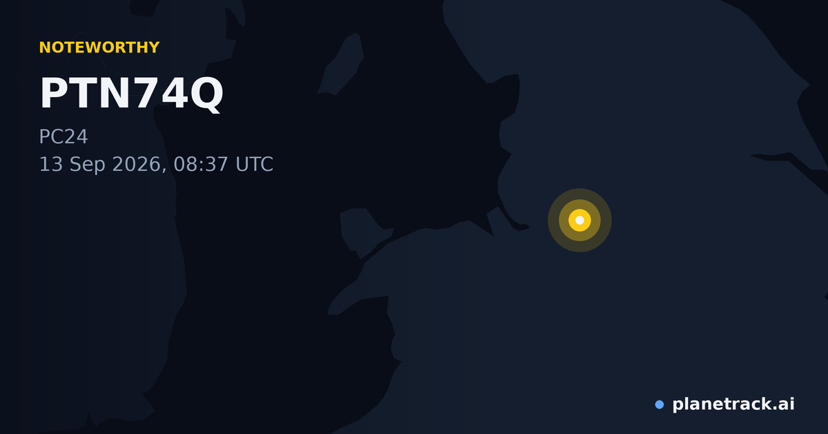 Map of where PTN74Q's special aircraft happened