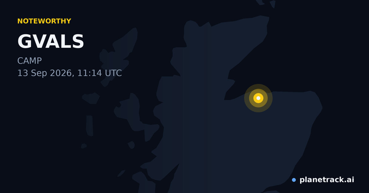 Map of where GVALS's special aircraft happened