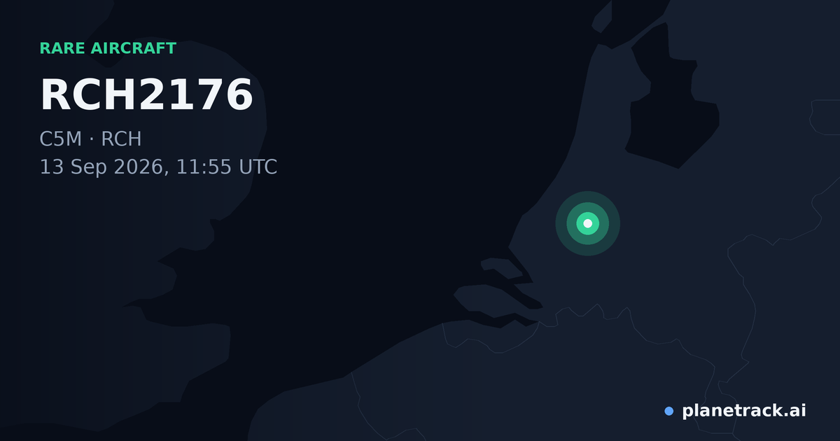 Map of where RCH2176's rare aircraft happened