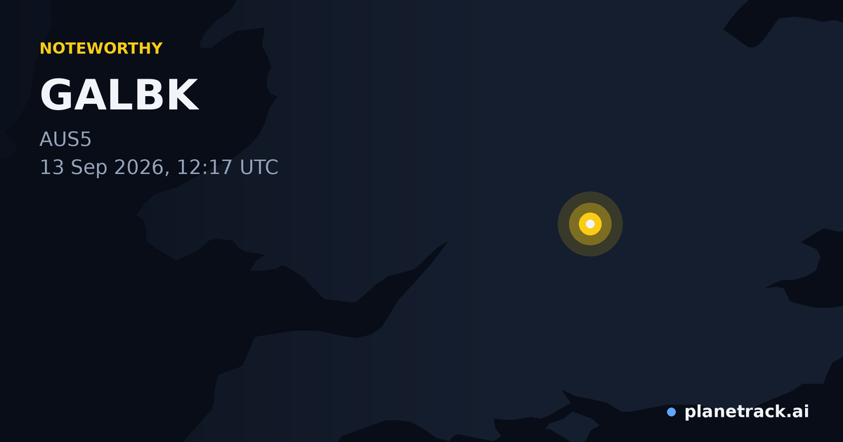 Map of where GALBK's special aircraft happened