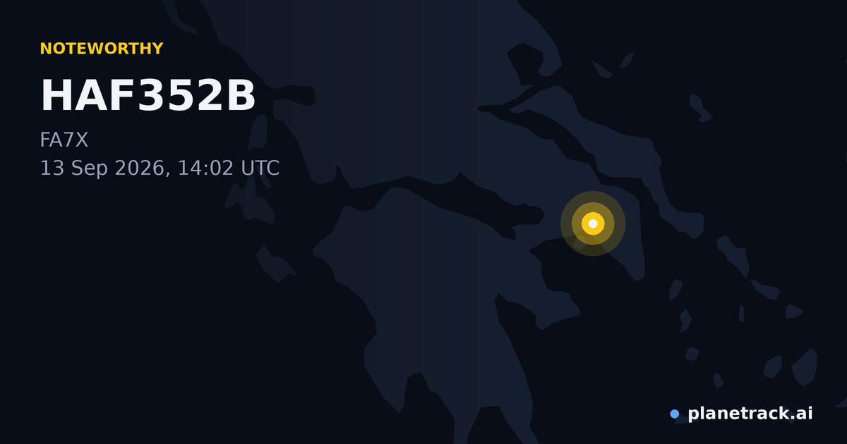 Map of where HAF352B's special aircraft happened
