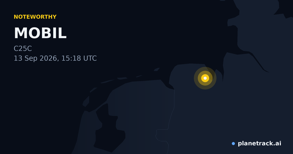 Map of where MOBIL's special aircraft happened