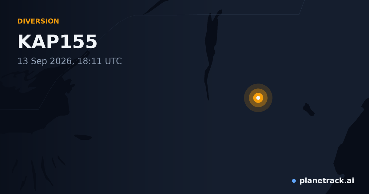 Map of where KAP155's diversion happened