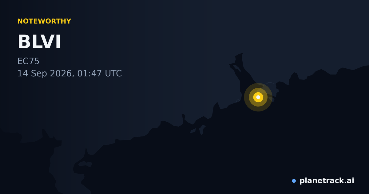 Map of where BLVI's special aircraft happened