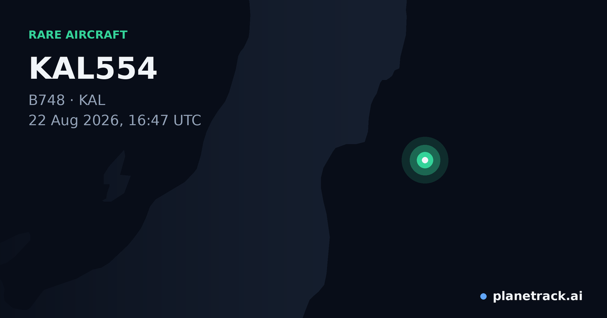Map of where KAL554's rare aircraft happened