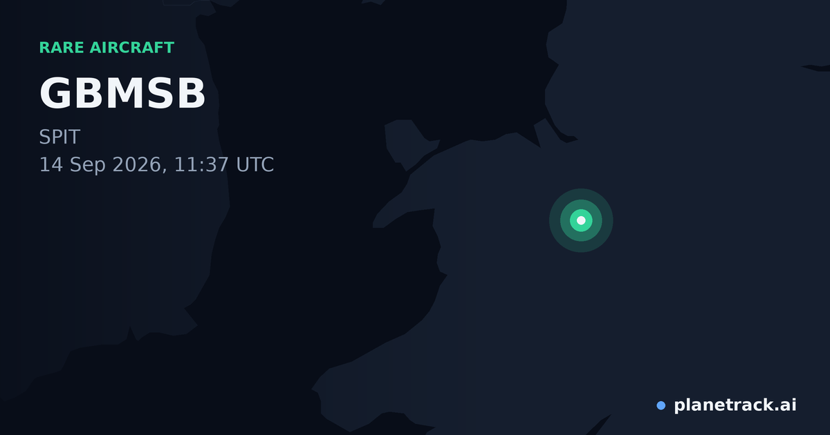 Map of where GBMSB's rare aircraft happened