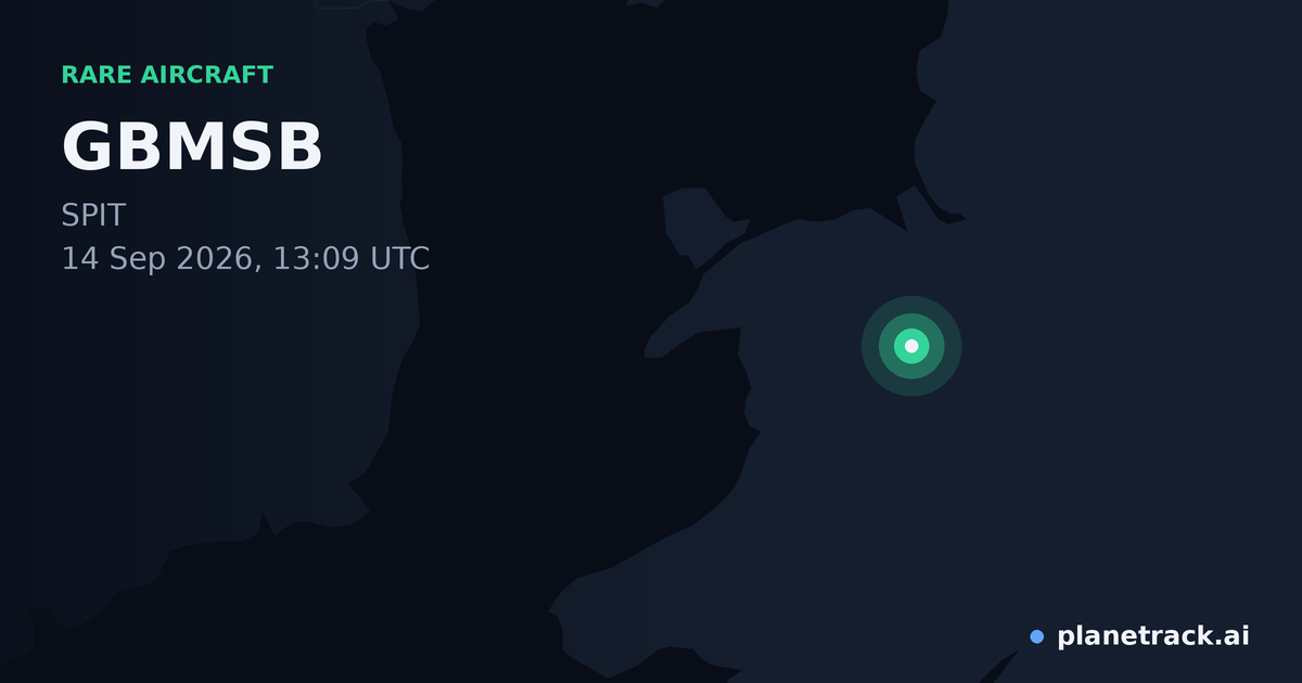 Map of where GBMSB's rare aircraft happened