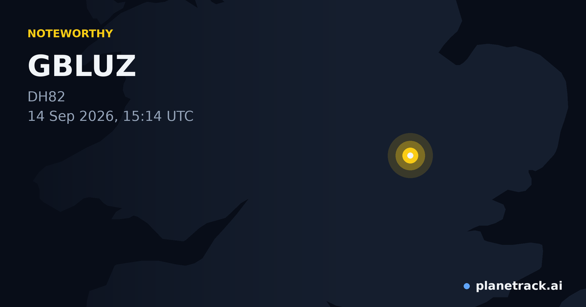 Map of where GBLUZ's special aircraft happened