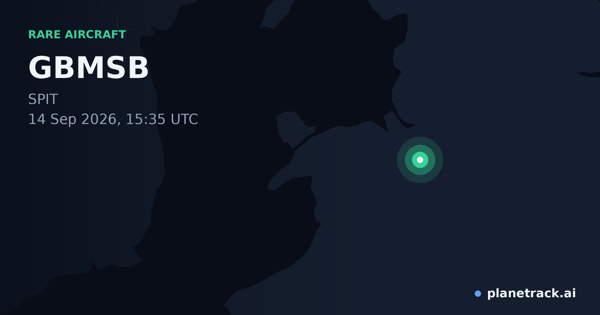 Map of where GBMSB's rare aircraft happened