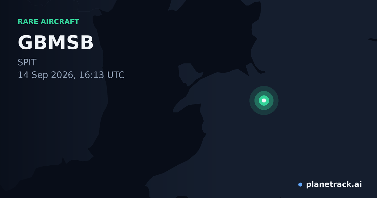 Map of where GBMSB's rare aircraft happened