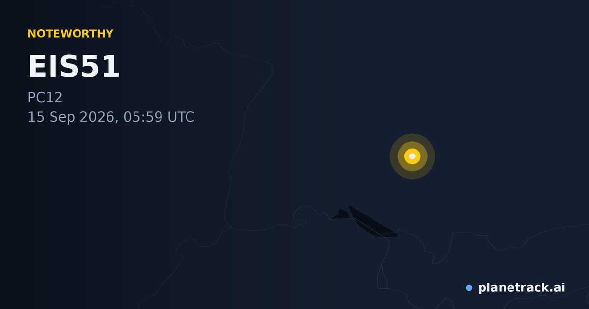 Map of where EIS51's special aircraft happened