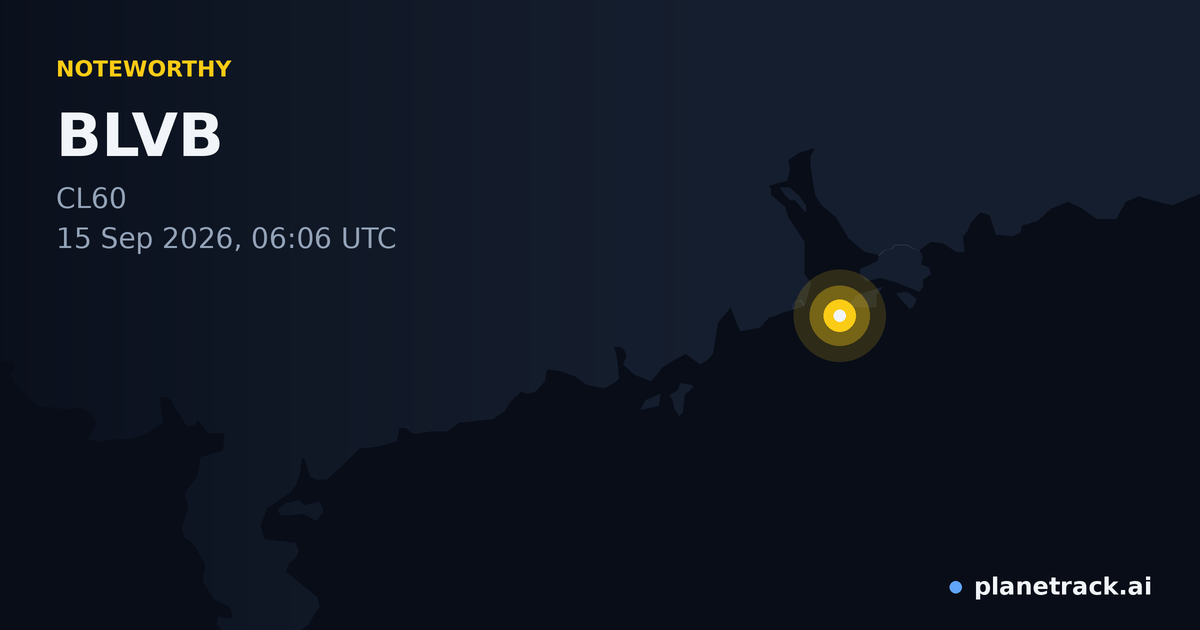 Map of where BLVB's special aircraft happened