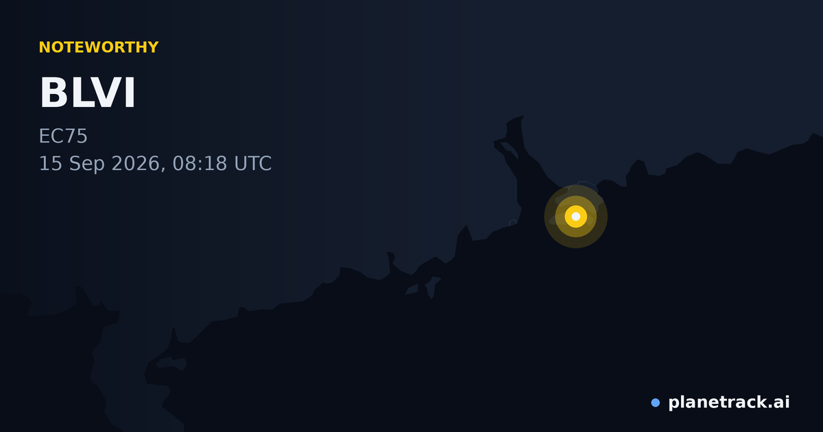 Map of where BLVI's special aircraft happened