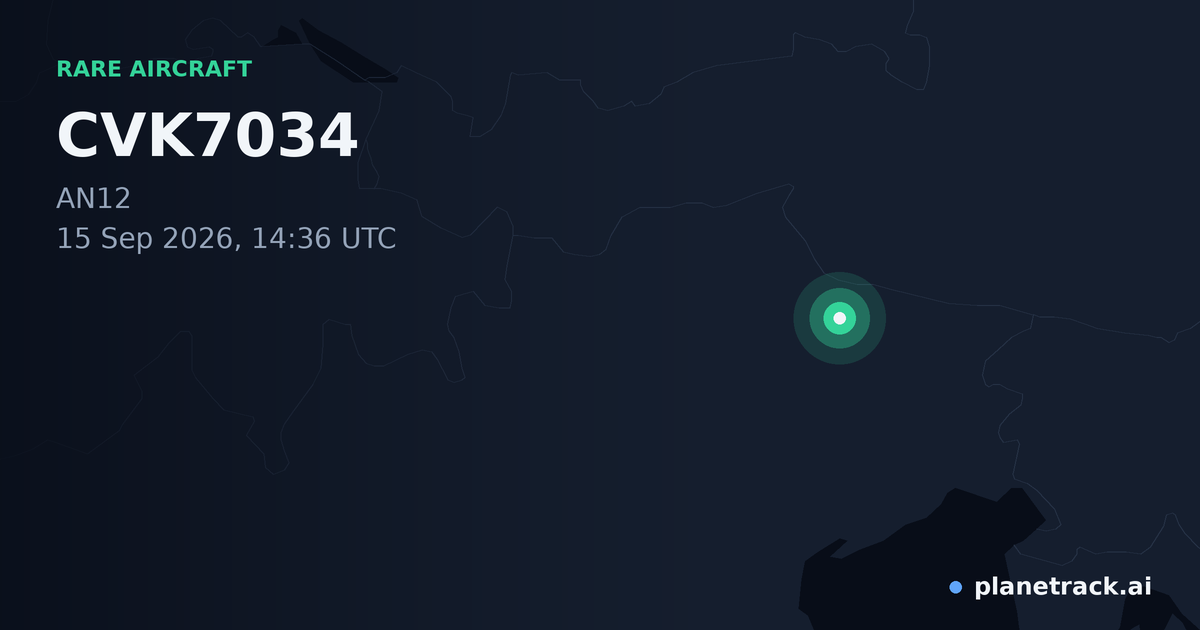 Map of where CVK7034's rare aircraft happened