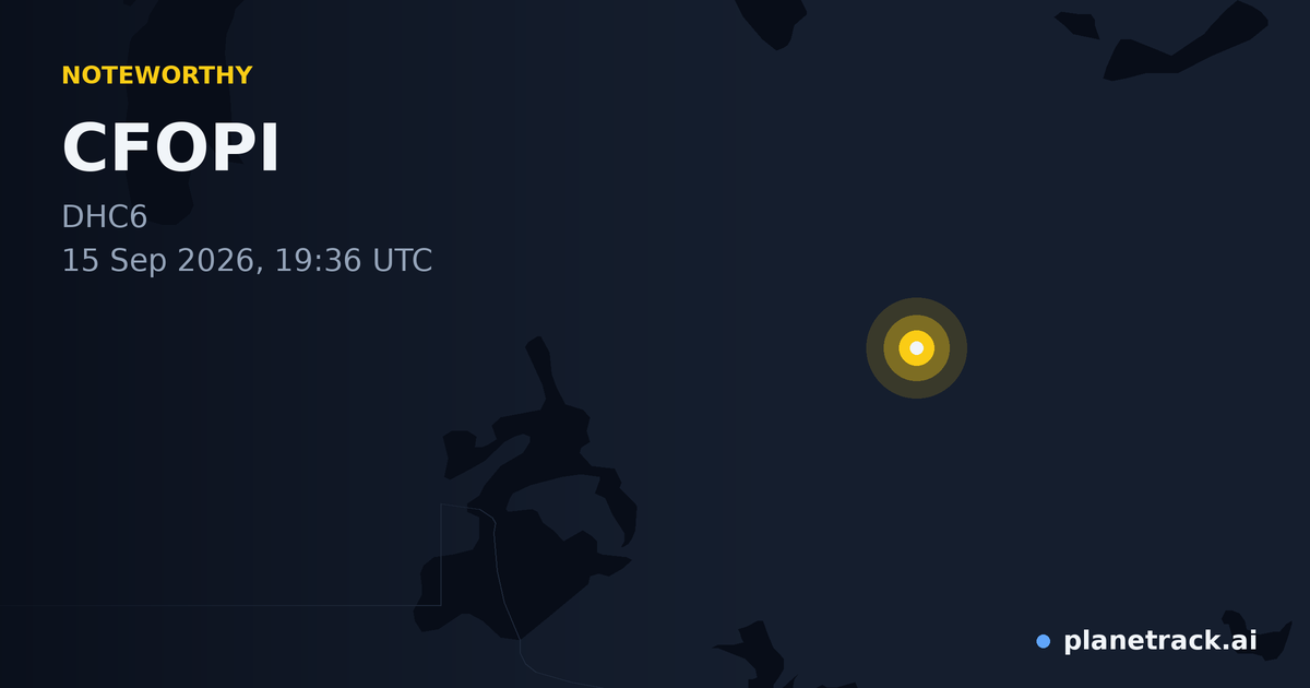 Map of where CFOPI's special aircraft happened