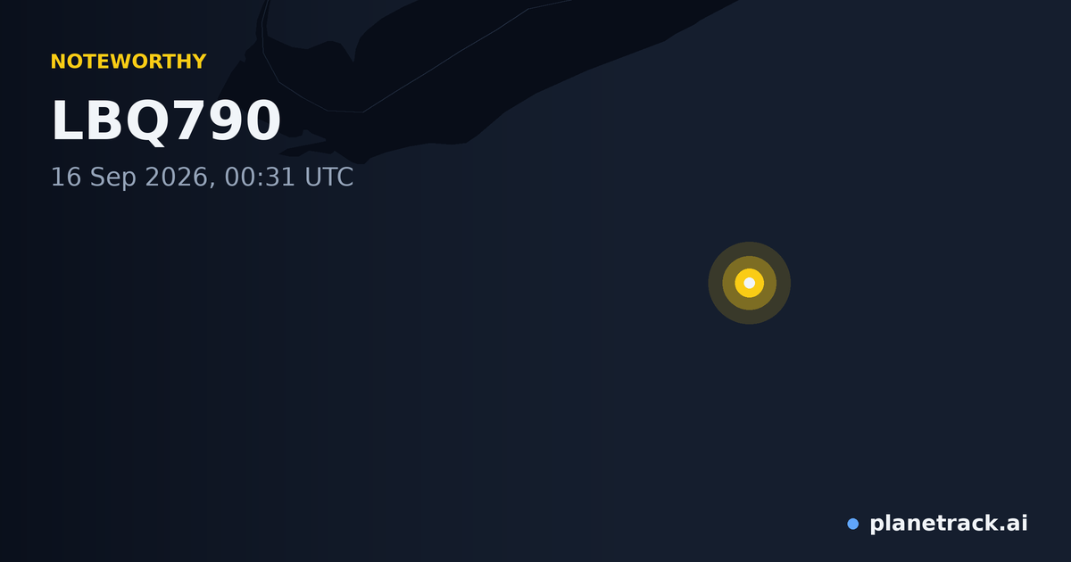 Map of where LBQ790's special aircraft happened