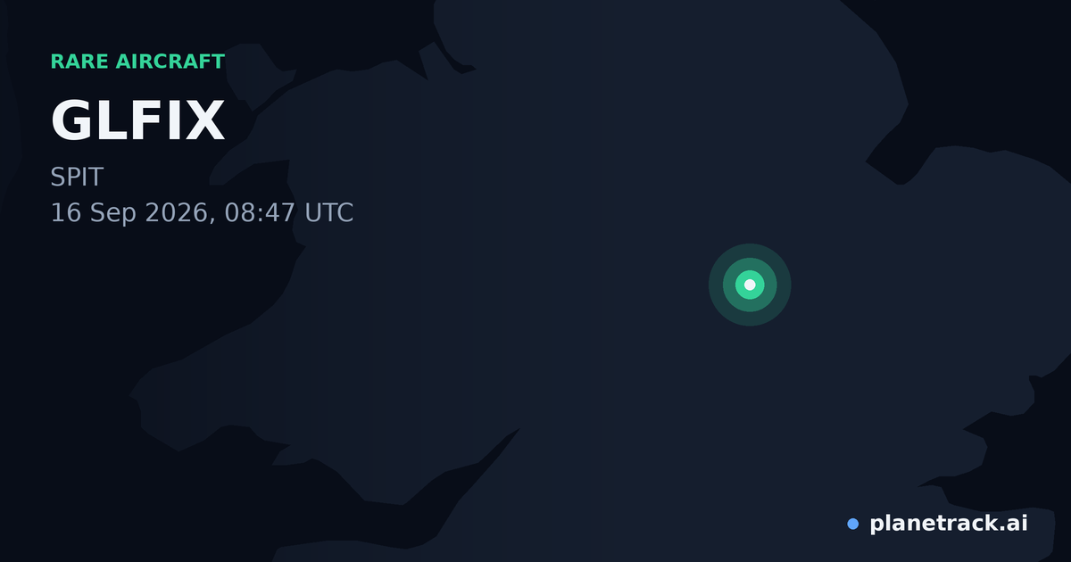 Map of where GLFIX's rare aircraft happened