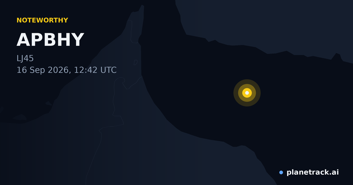 Map of where APBHY's special aircraft happened