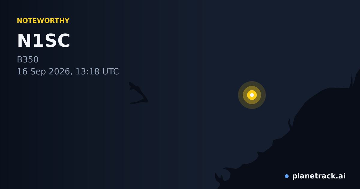Map of where N1SC's special aircraft happened