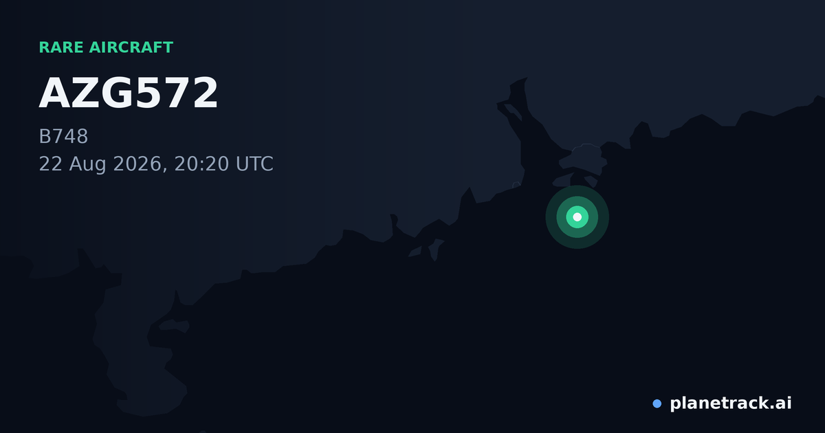 Map of where AZG572's rare aircraft happened